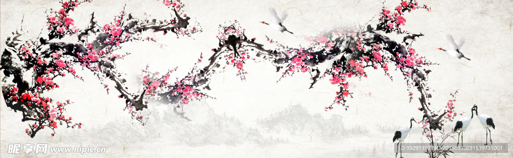 国画梅花