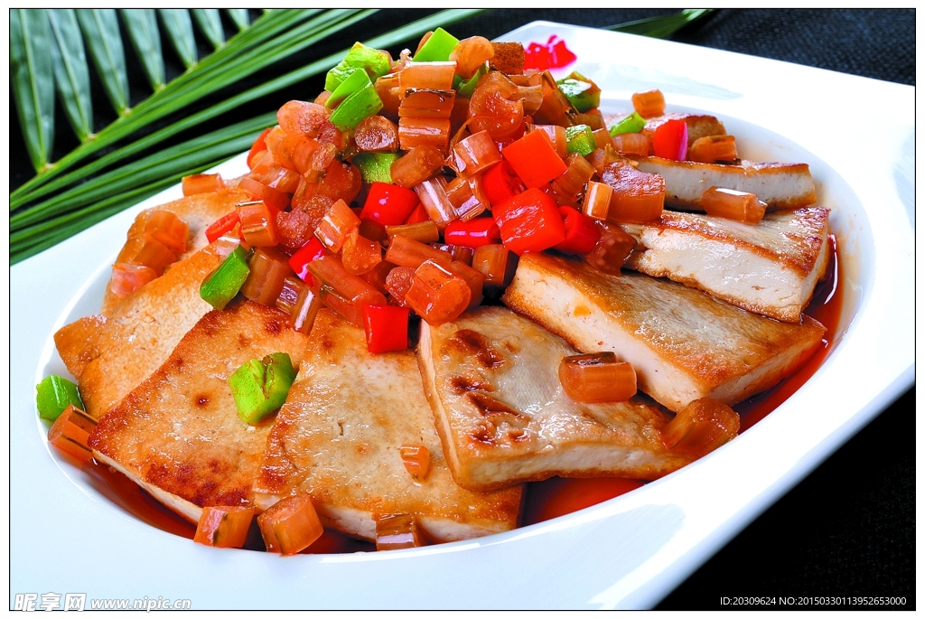 酸菜杆煎豆腐