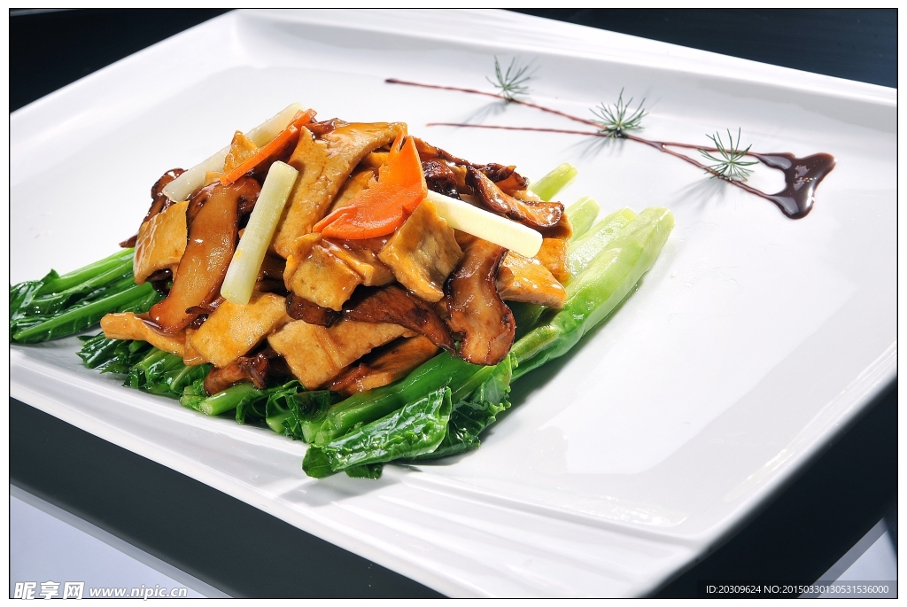 松茸炒老豆腐