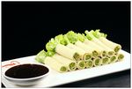 碧绿豆腐卷