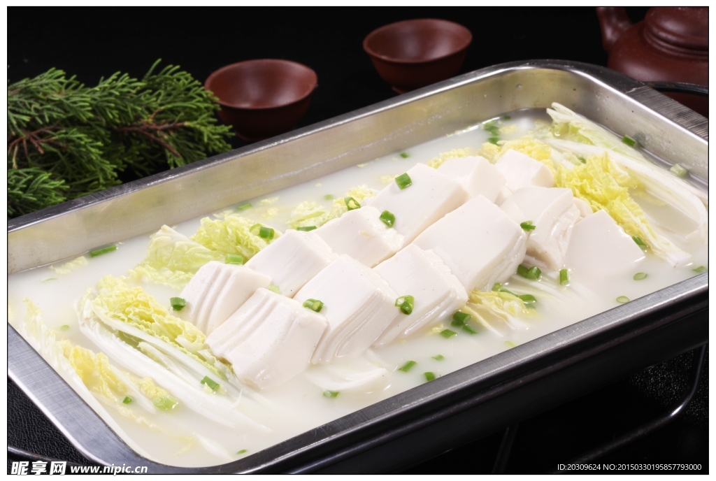 奶豆腐炖菜心