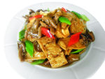 玉黄蘑烧豆腐