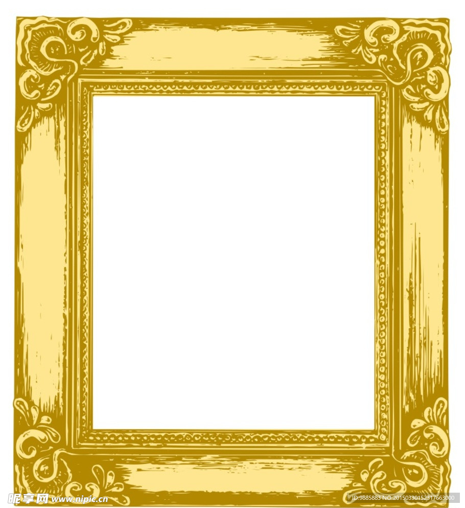 金色欧式相框
