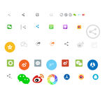 各种分享类的icon