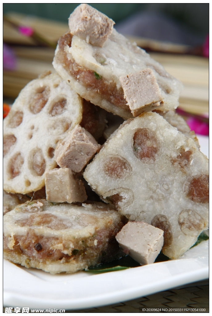 鹅肝煎藕饼