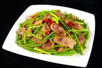 蒜苔炒香肠