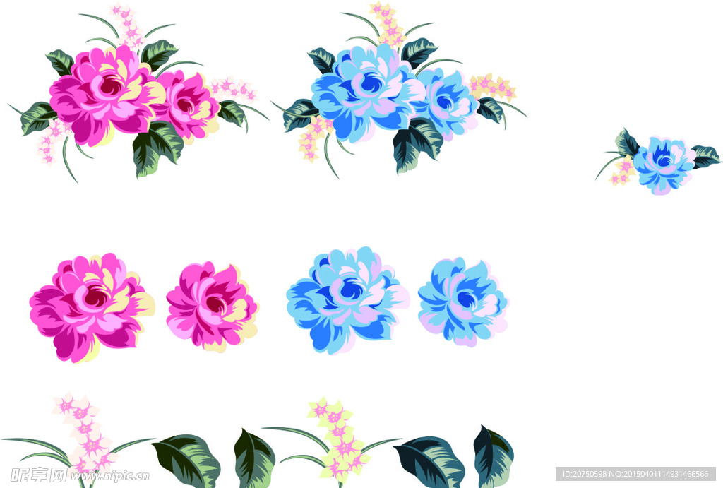 矢量鲜花