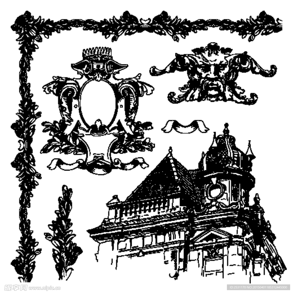 欧式花纹