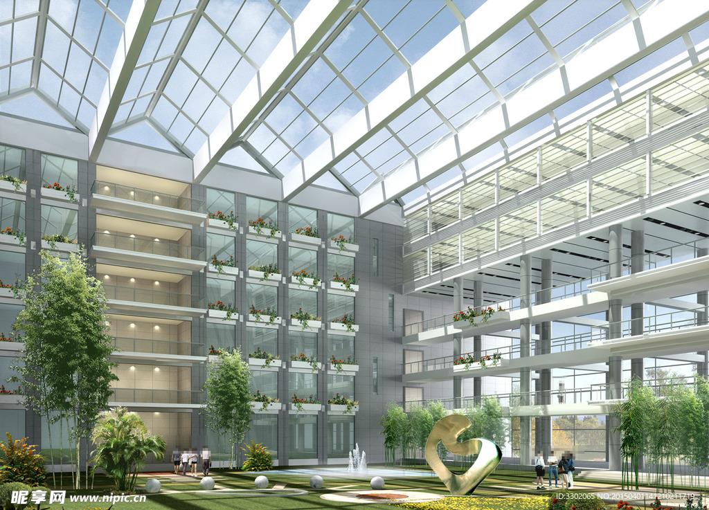 商务中心室内景观