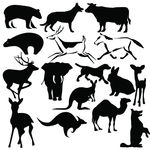 标志logo制作素材 动物剪影