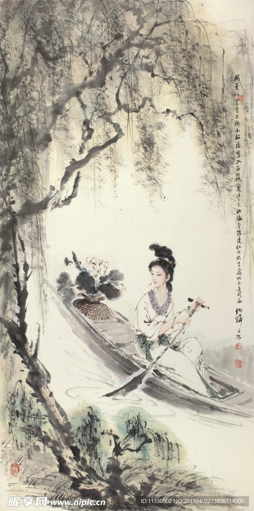 采莲图
