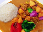 咖喱鸡块饭
