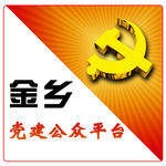党建 红色 光芒 党徽 标志红