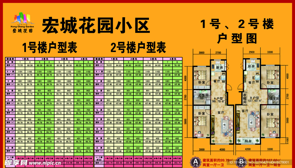 楼盘销控表