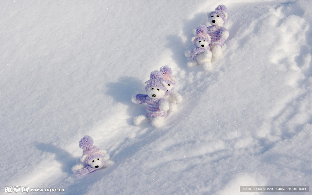雪地上的雪人