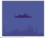上海市剪影矢量图