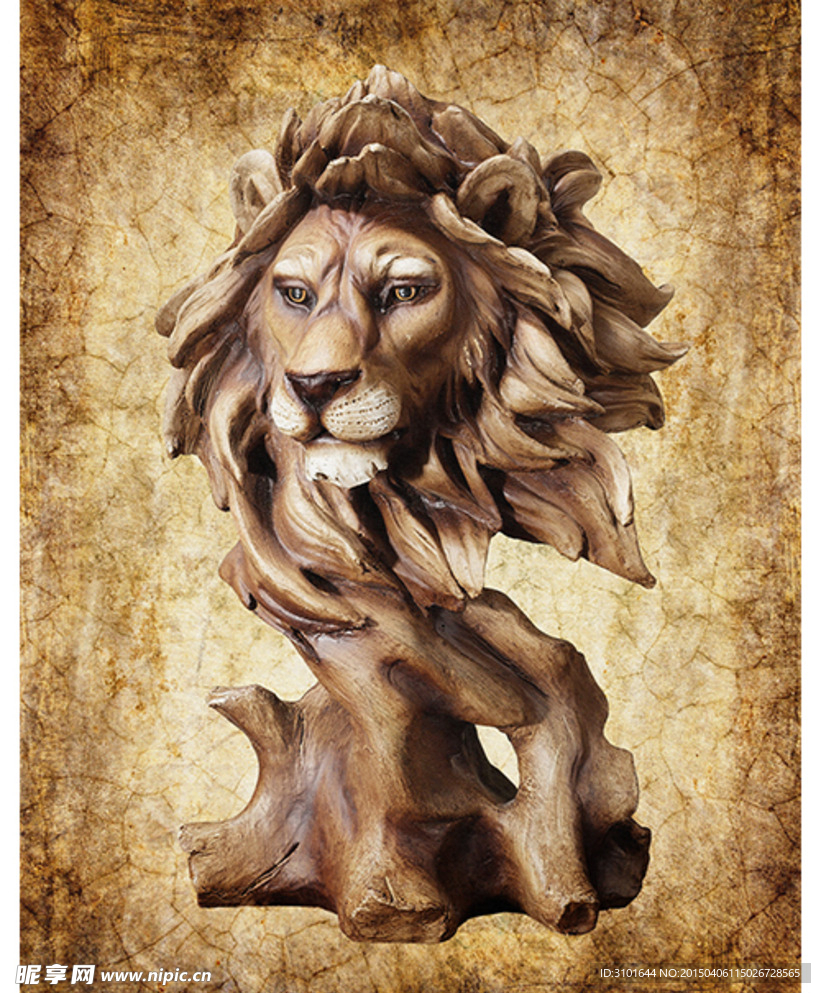 狮子装饰画