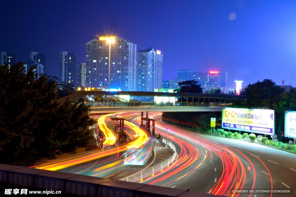 速度夜景
