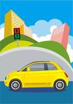 汽车 漫画 卡通 城市