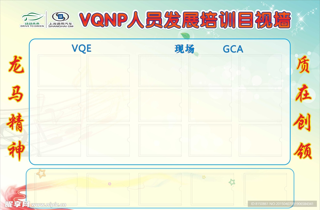 VQNP人员发展培训目视墙