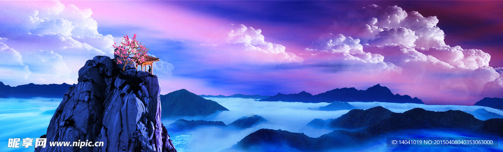 大气山水风景图片