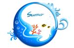 浪漫海底卡通相框