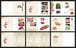 日韩料理餐厅菜谱模板矢量
