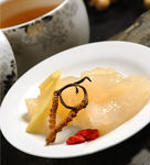 冬虫草炖花胶