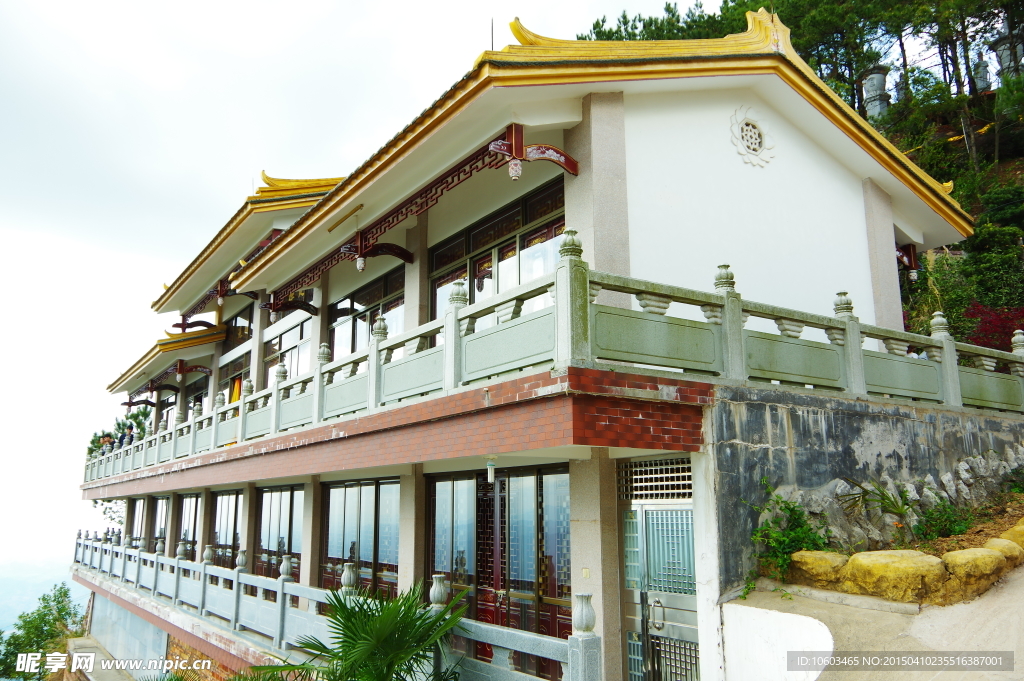 悬崖建筑 峭壁寺庙