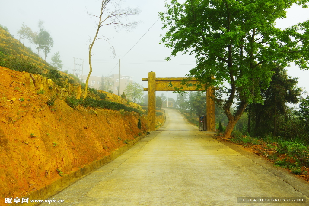 马山茶田 山门建筑