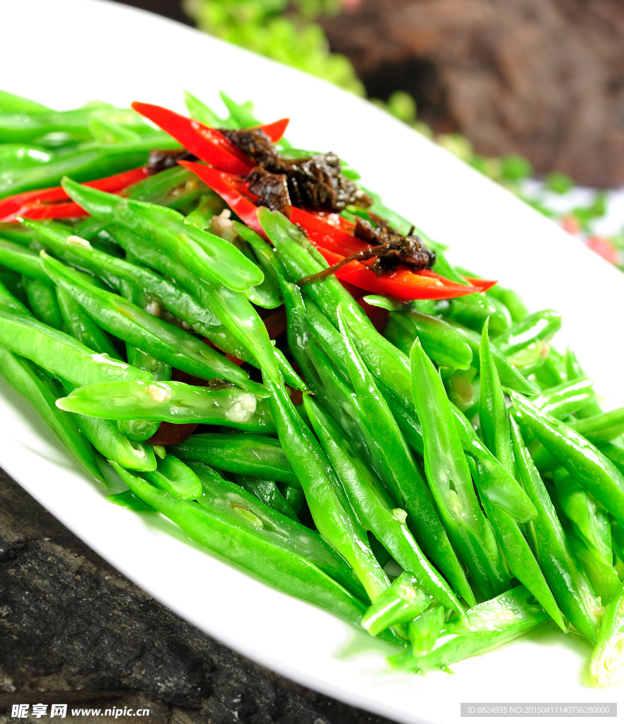 榄菜肉碎四季豆
