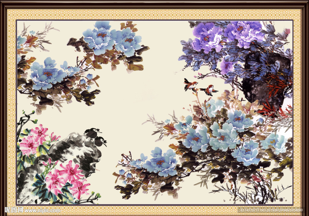 国画牡丹