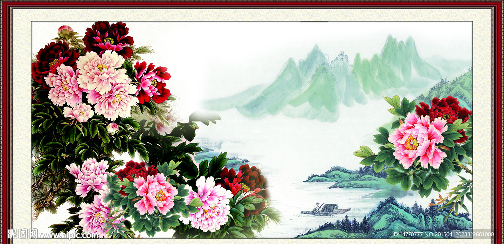 花开富贵牡丹图