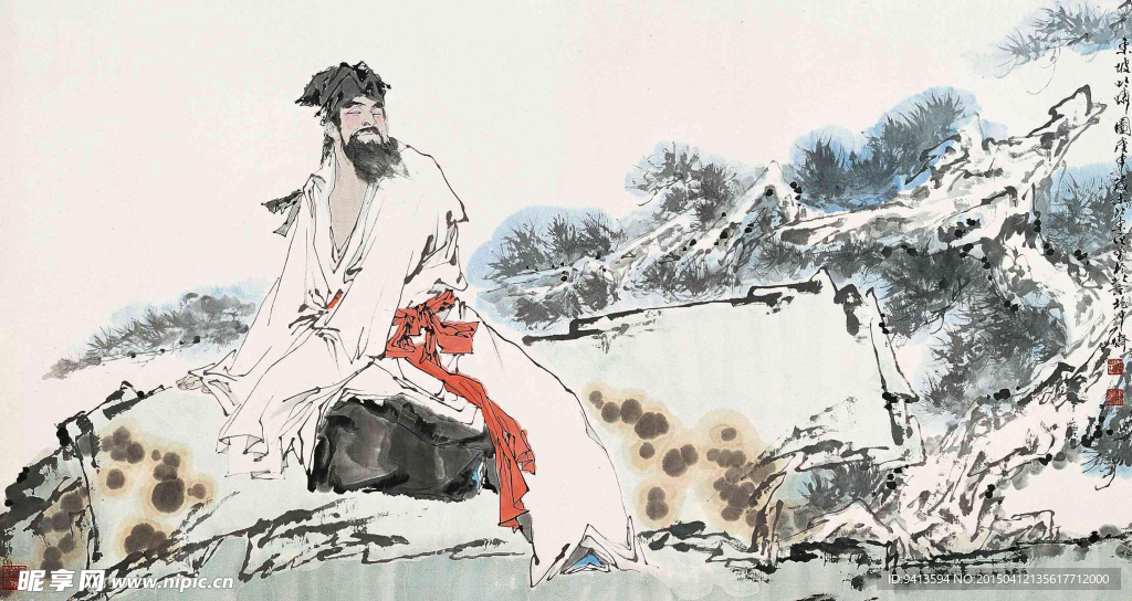 东坡吟啸图