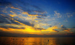 海滨夕照
