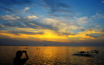 海滨夕照