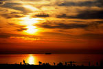 海滨夕照