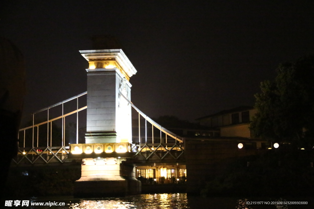 桂林夜景 桥