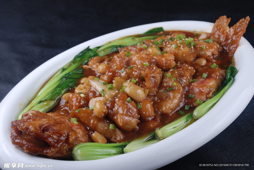 蒜仔烧江团 菜肴 餐饮美食