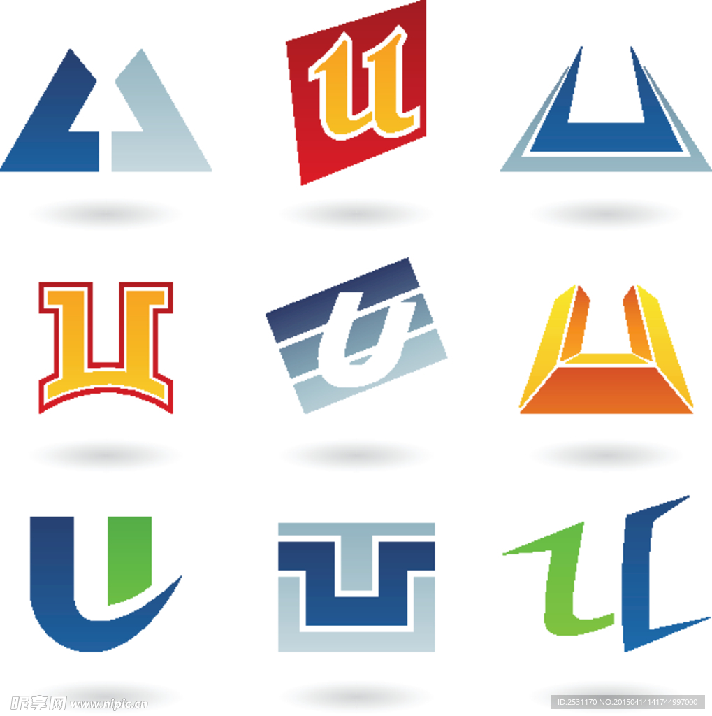 创意字母U