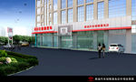比亚迪4S店外观3D模型