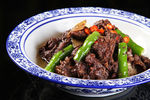 青椒炒血鸭