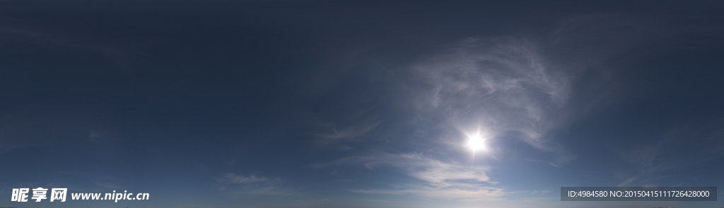 360°全景天空纹理图片