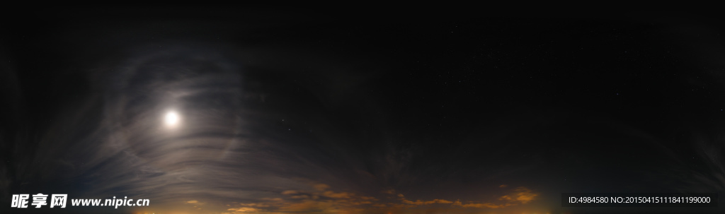 360°全景天空纹理图片