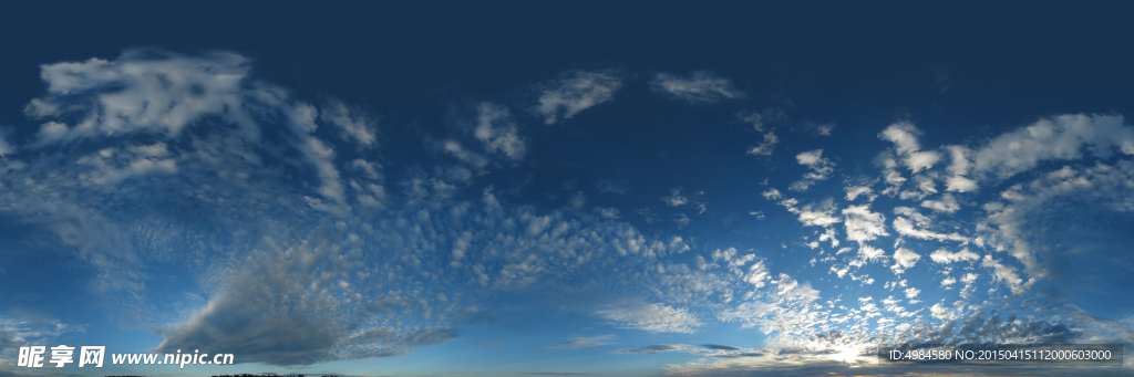 360°全景天空纹理图片
