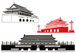 天安门矢量素材