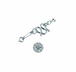 项链扣 K金镶钻