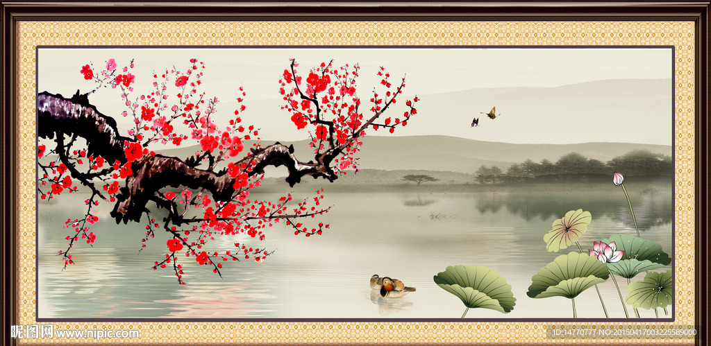 梅花风景图