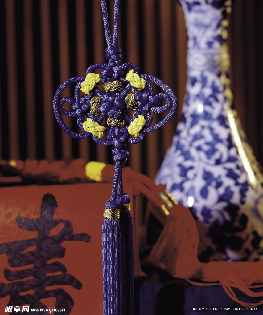 中国结  掉坠 青花瓷