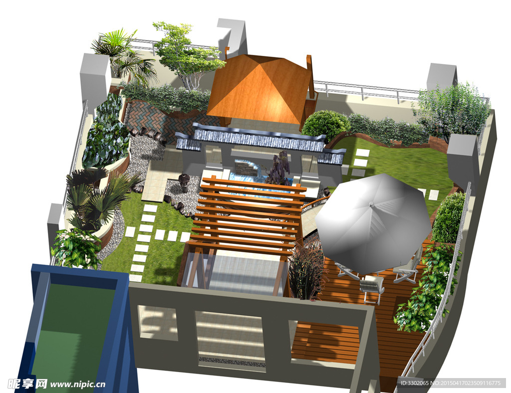 天台花园设计效果